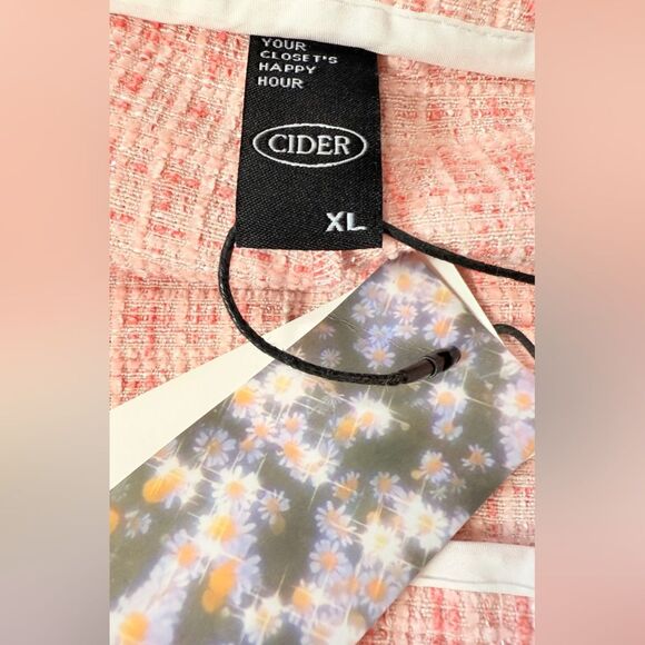 Cider Pink Tweed Pants & Cropped Tank Top Set - Picture 9 of 9